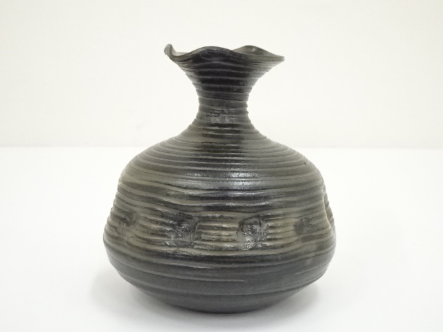 B132b  鉄製鎖　茶道具　花道具　骨董　錆鉄　釣花生　インテリア用 茶器/茶道具 花入用鎖/花鎖】 釣花鎖 鉄製 金谷浄雲作 木箱入